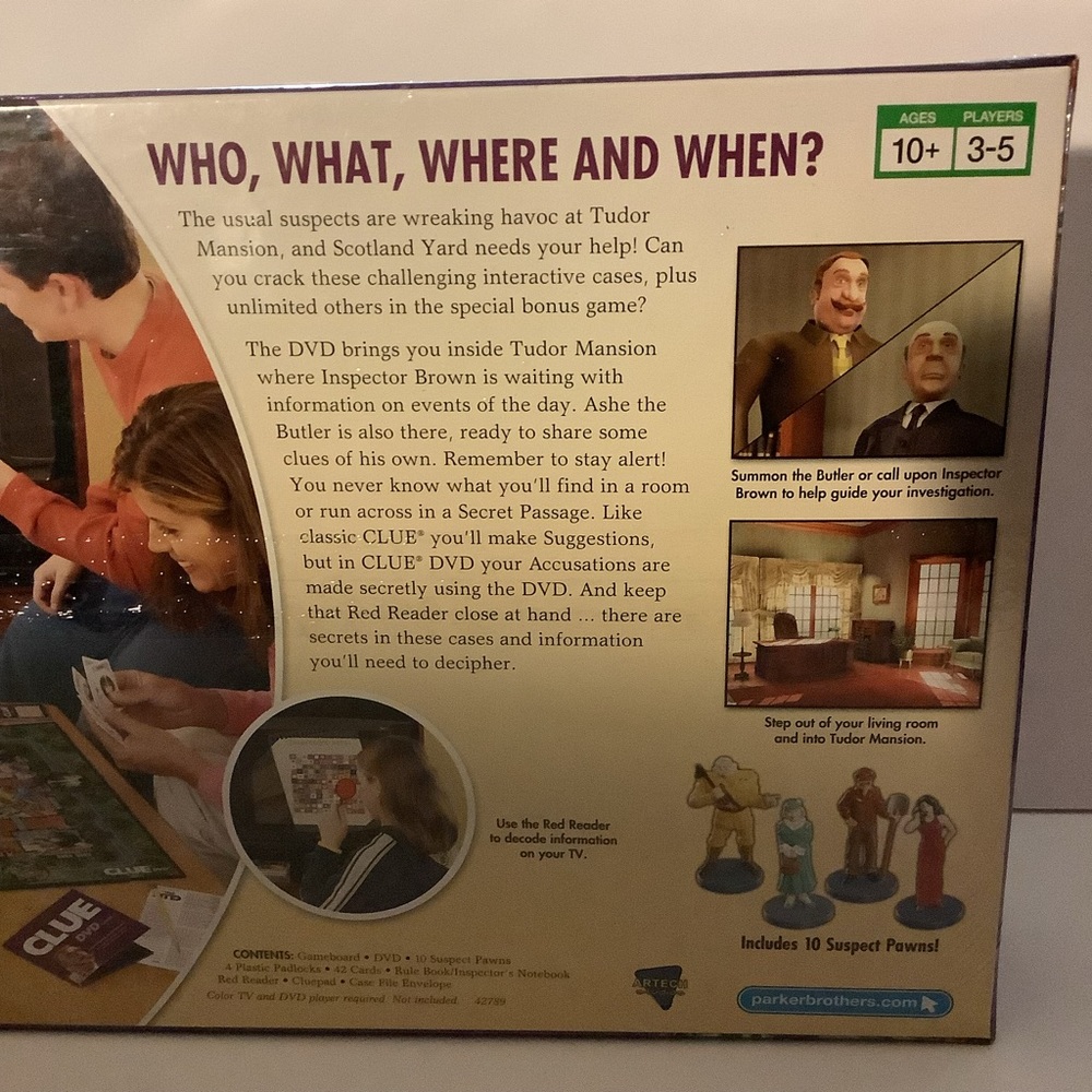 CLUE INTERACTIVE DVD BOARD GAME 2006 Brand New Factory SEALED - Picture 2 of 5
